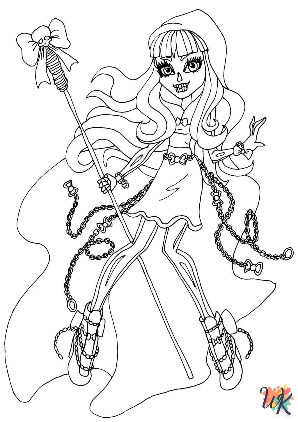 coloriage Monster High  en ligne pour bebe de 2 ans 1