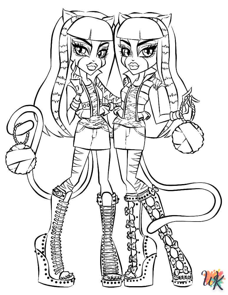 coloriage Monster High  enfant à imprimer gratuit