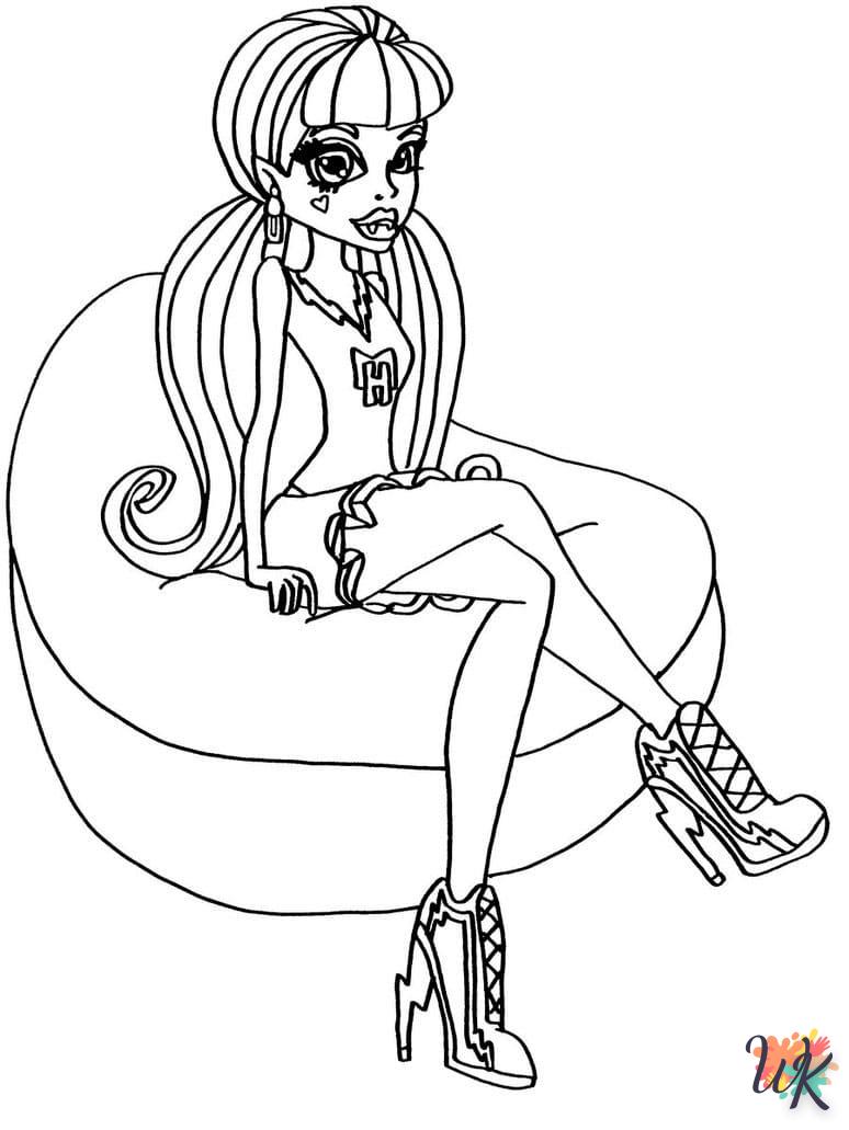 coloriage Monster High  pour enfants a imprimer