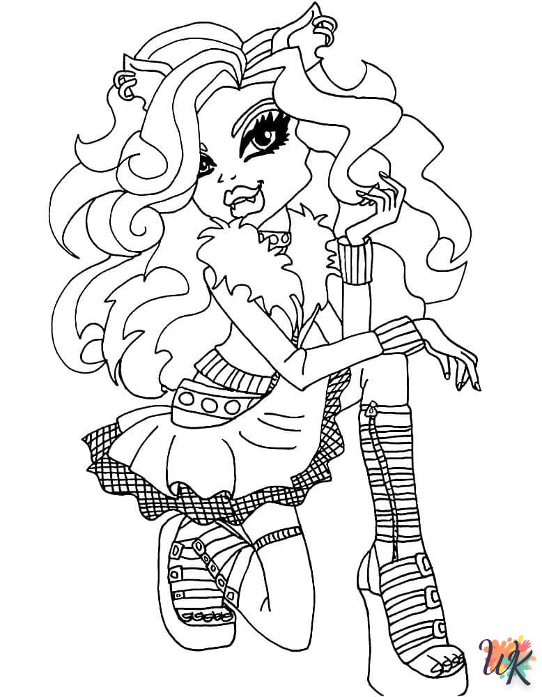 activité coloriage Monster High  en ligne