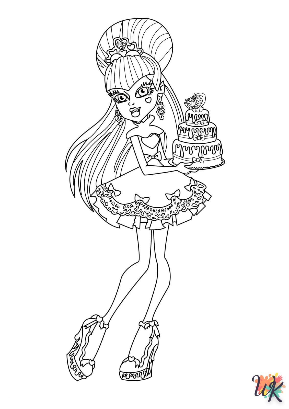 coloriage Monster High  de pour enfants