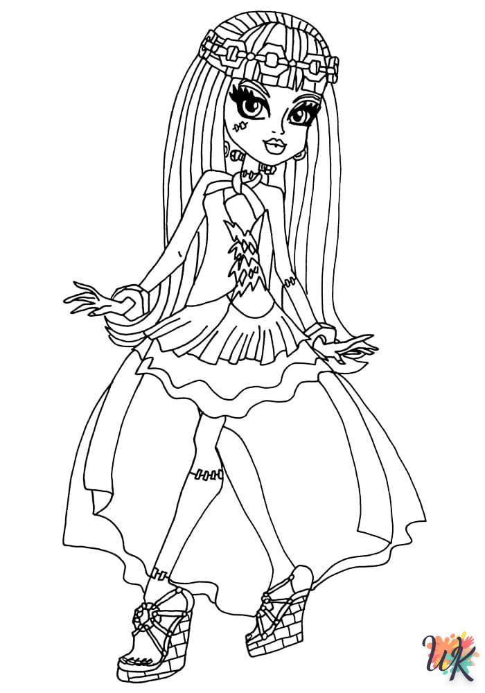 coloriage Monster High  pour enfant a imprimer