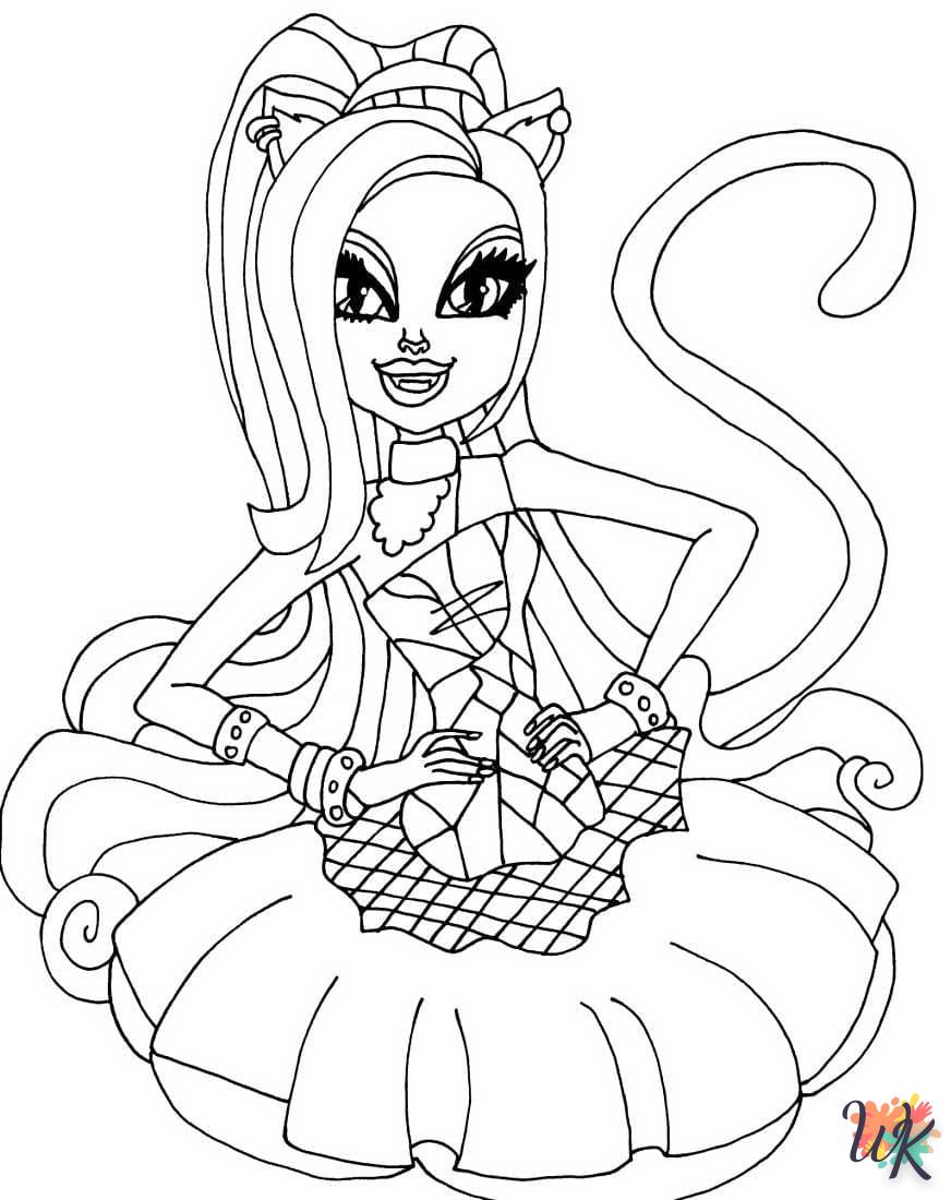 coloriage Monster High  bebe animaux a imprimer gratuit