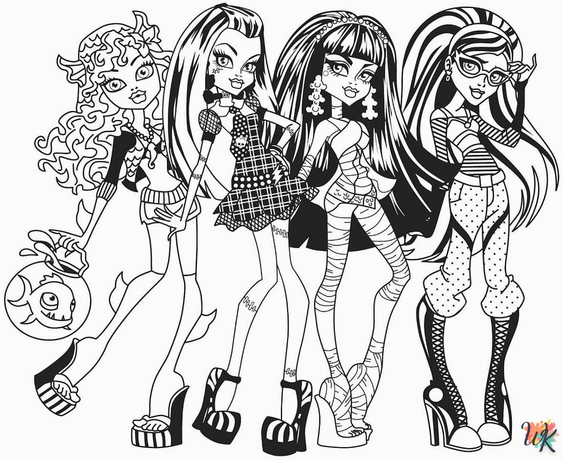 coloriage Monster High  gratuit a imprimer