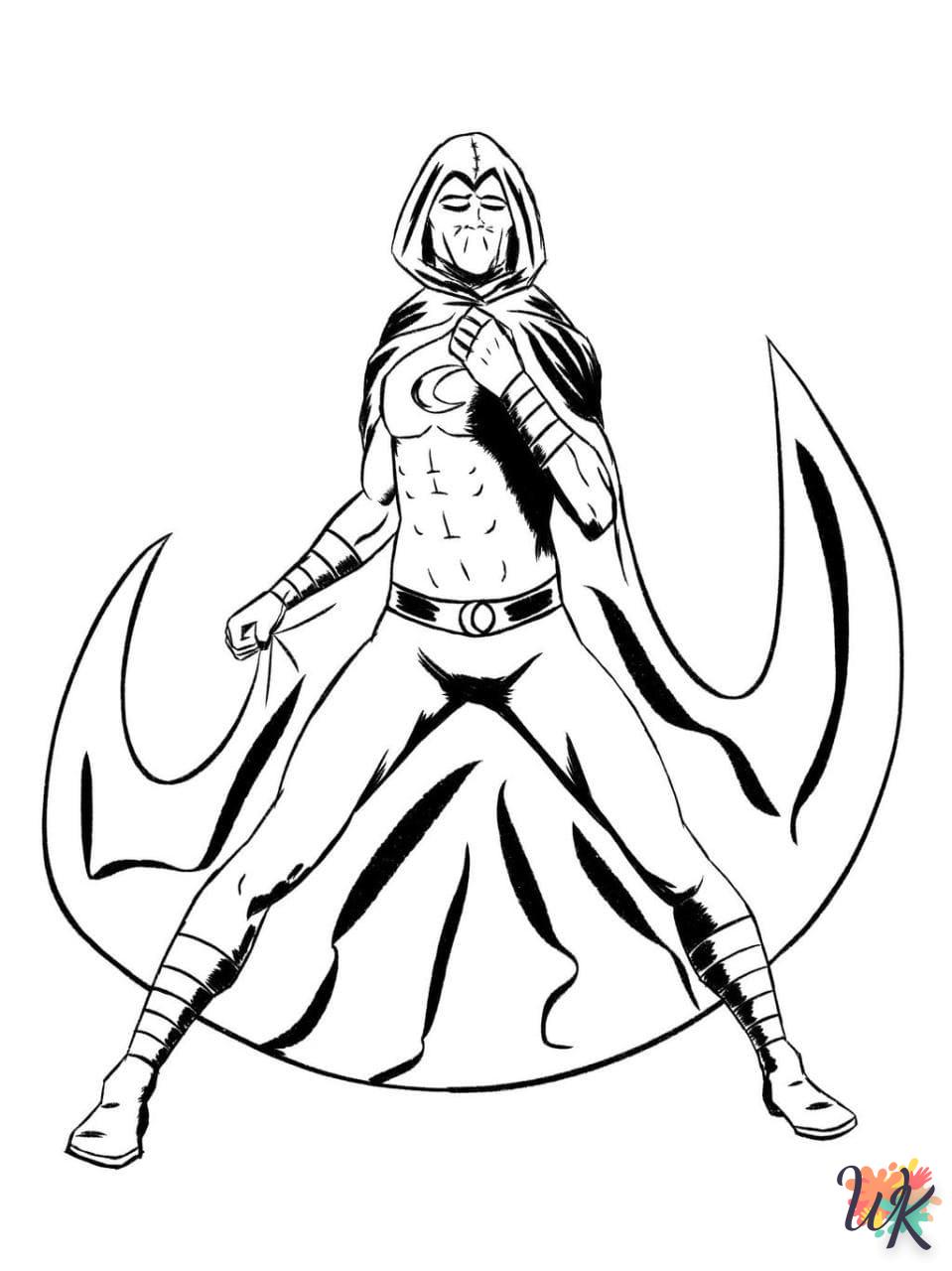 coloriage Moon Knight  pour enfants