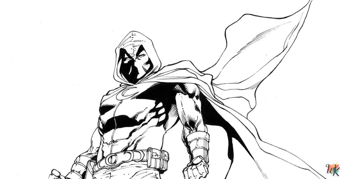 coloriage Moon Knight  bebe animaux a imprimer gratuit