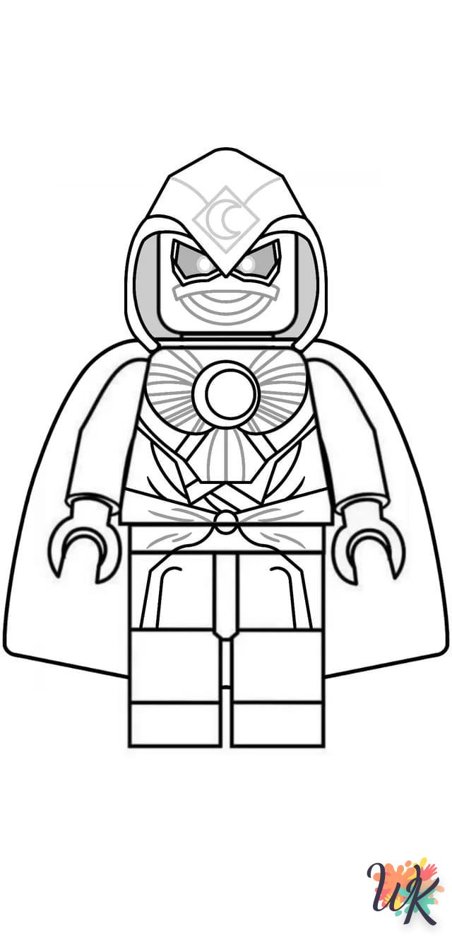 coloriage Moon Knight  pour enfant de 7 ans