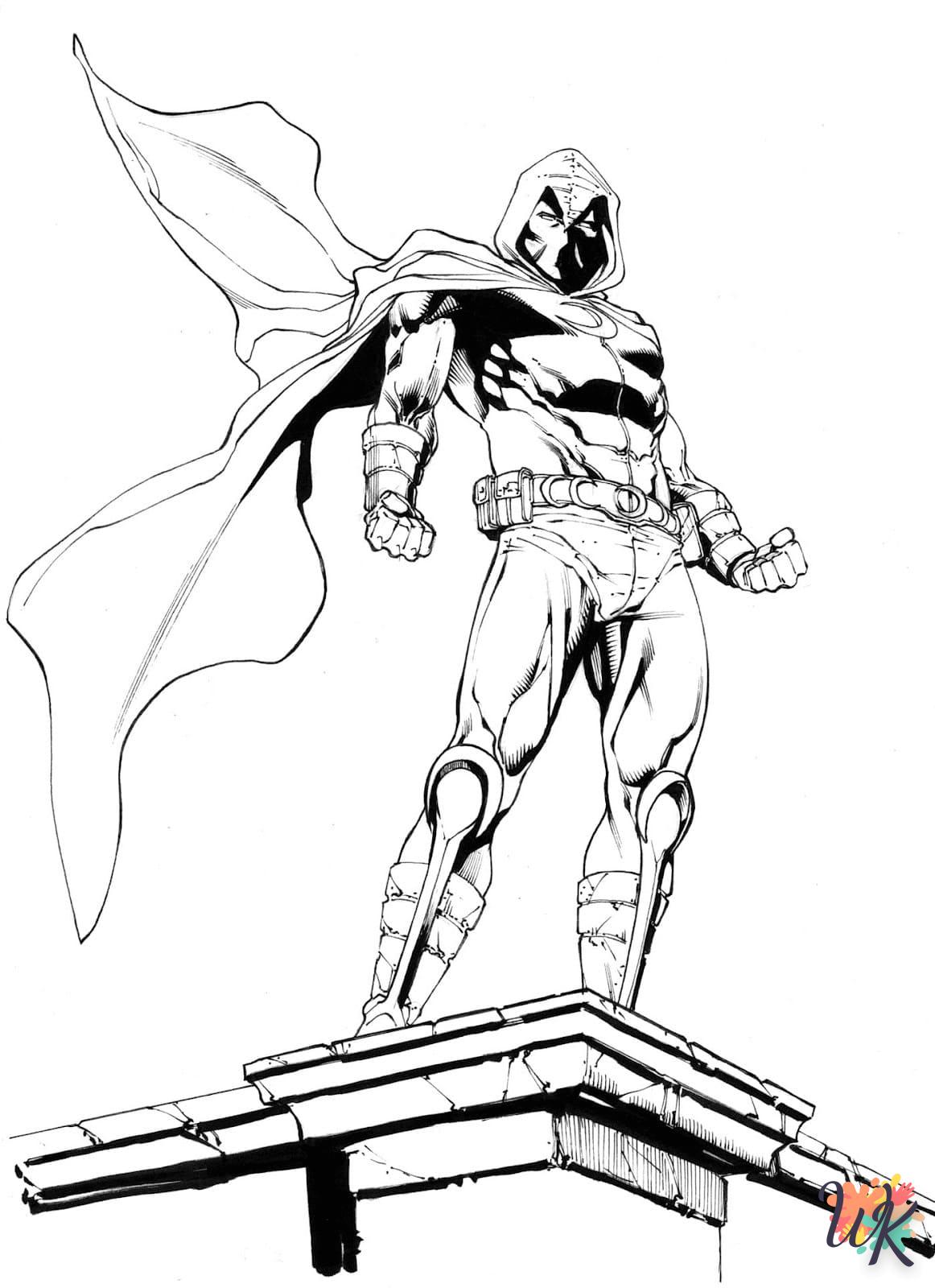 coloriage Moon Knight  et dessin a imprimer