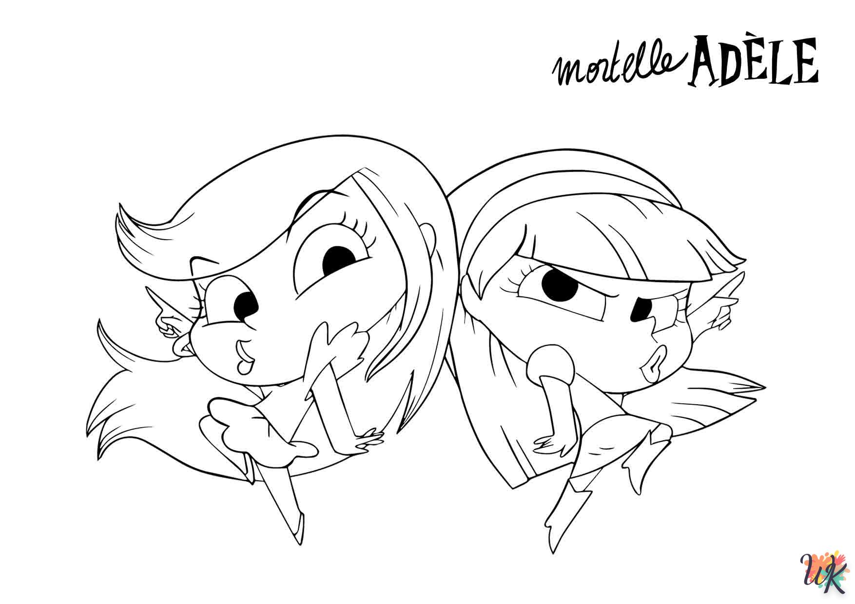 coloriage Mortelle Adèle  à imprimer pdf