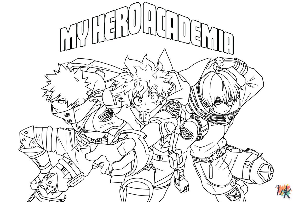 imprimer coloriage My Hero Academia  pour enfant