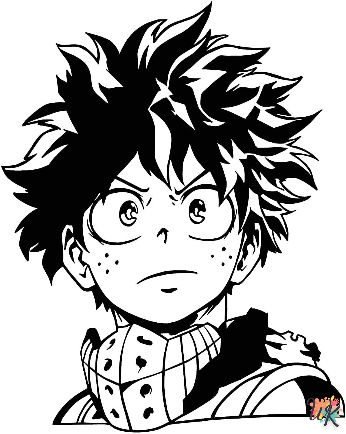 coloriage My Hero Academia  a imprimer enfant 10 ans