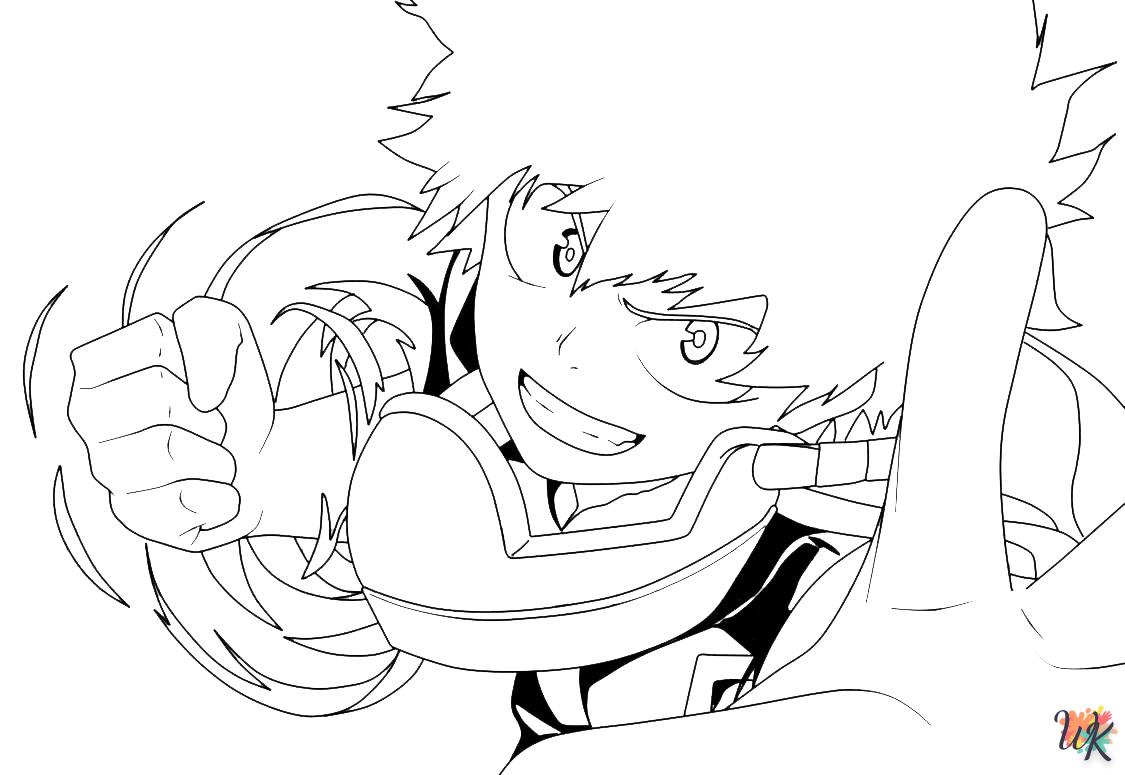 coloriage My Hero Academia  a imprimer enfant 6 ans 1