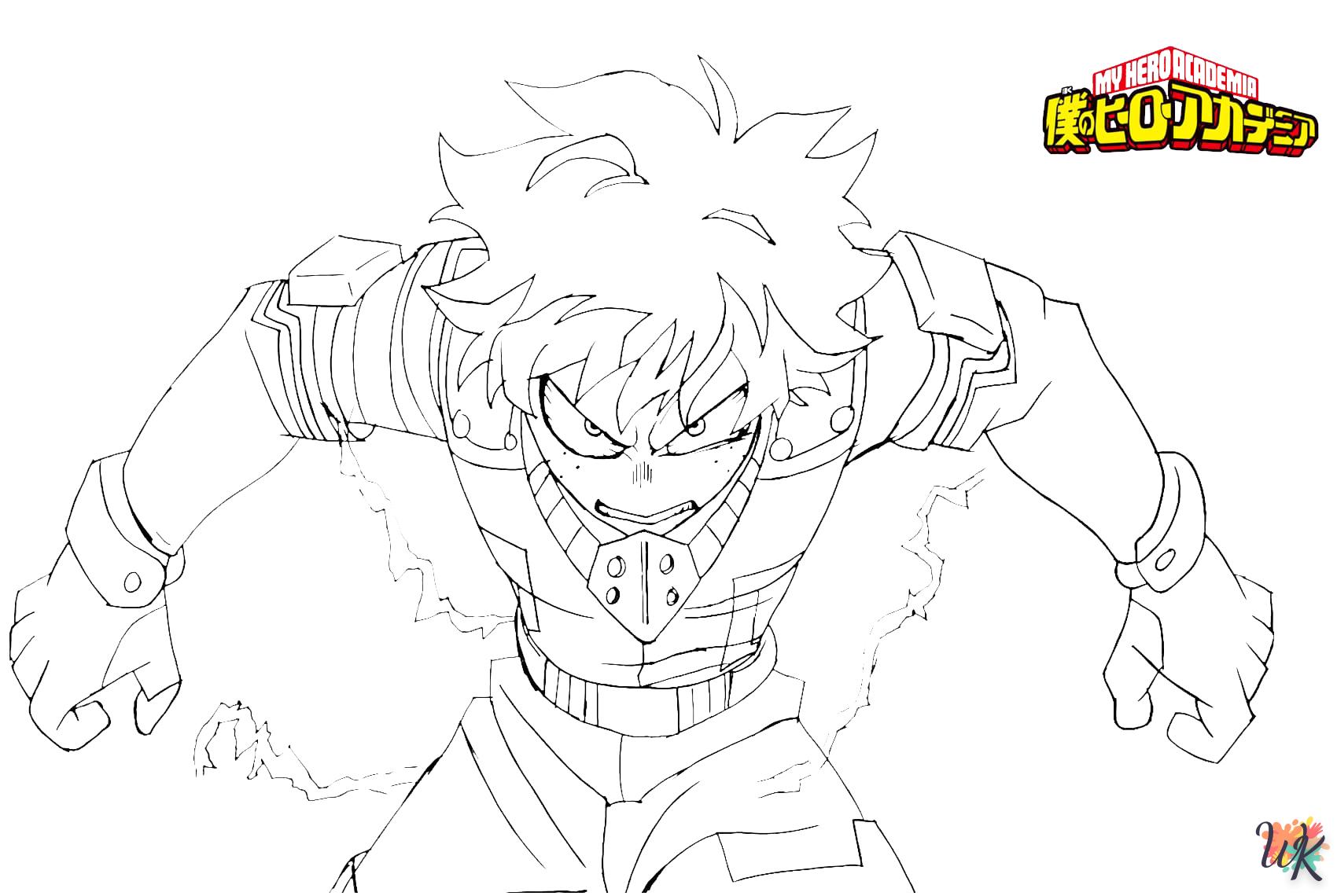 coloriage My Hero Academia  à imprimer pour enfants