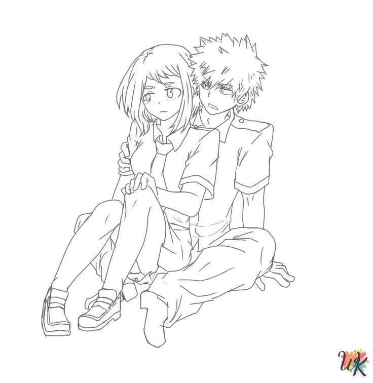 coloriage My Hero Academia  a imprimer enfant 5 ans