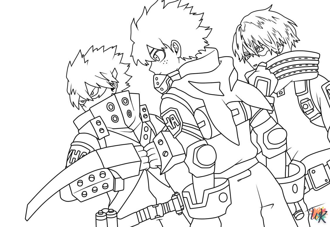 coloriage My Hero Academia  a dessiner en ligne