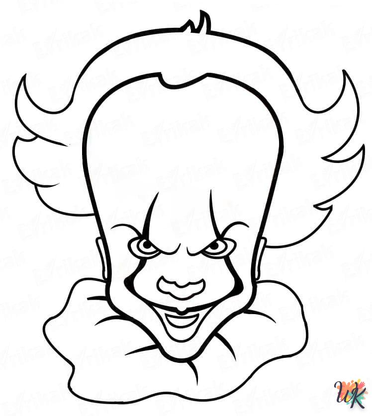 coloriage Pennywise  pour enfant de 2 ans