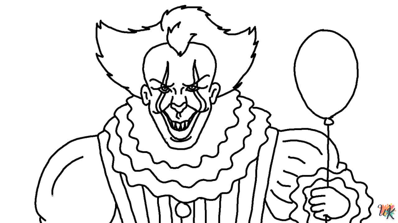 coloriage Pennywise  pour enfants à télécharger