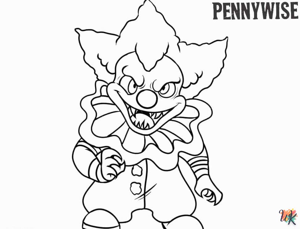 coloriage Pennywise  pour enfant a imprimer gratuit