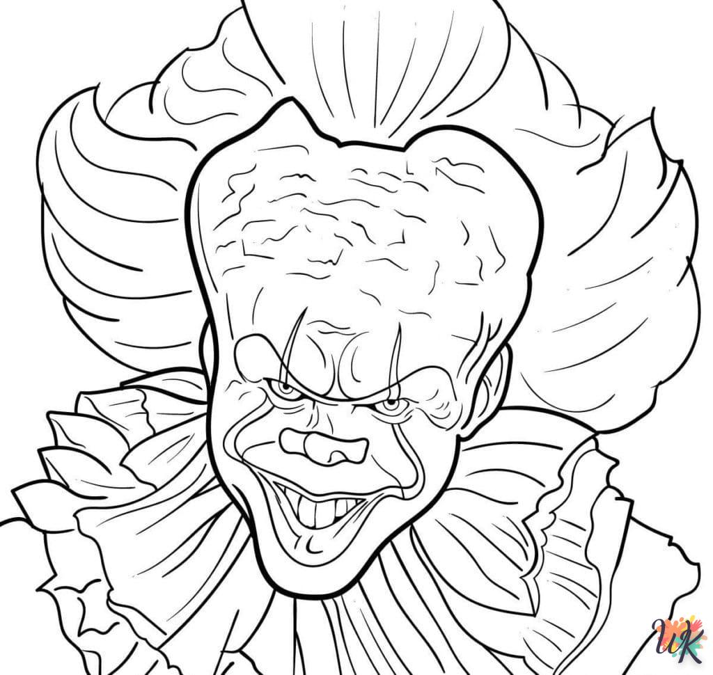 coloriage Pennywise  pour enfant de 3 ans