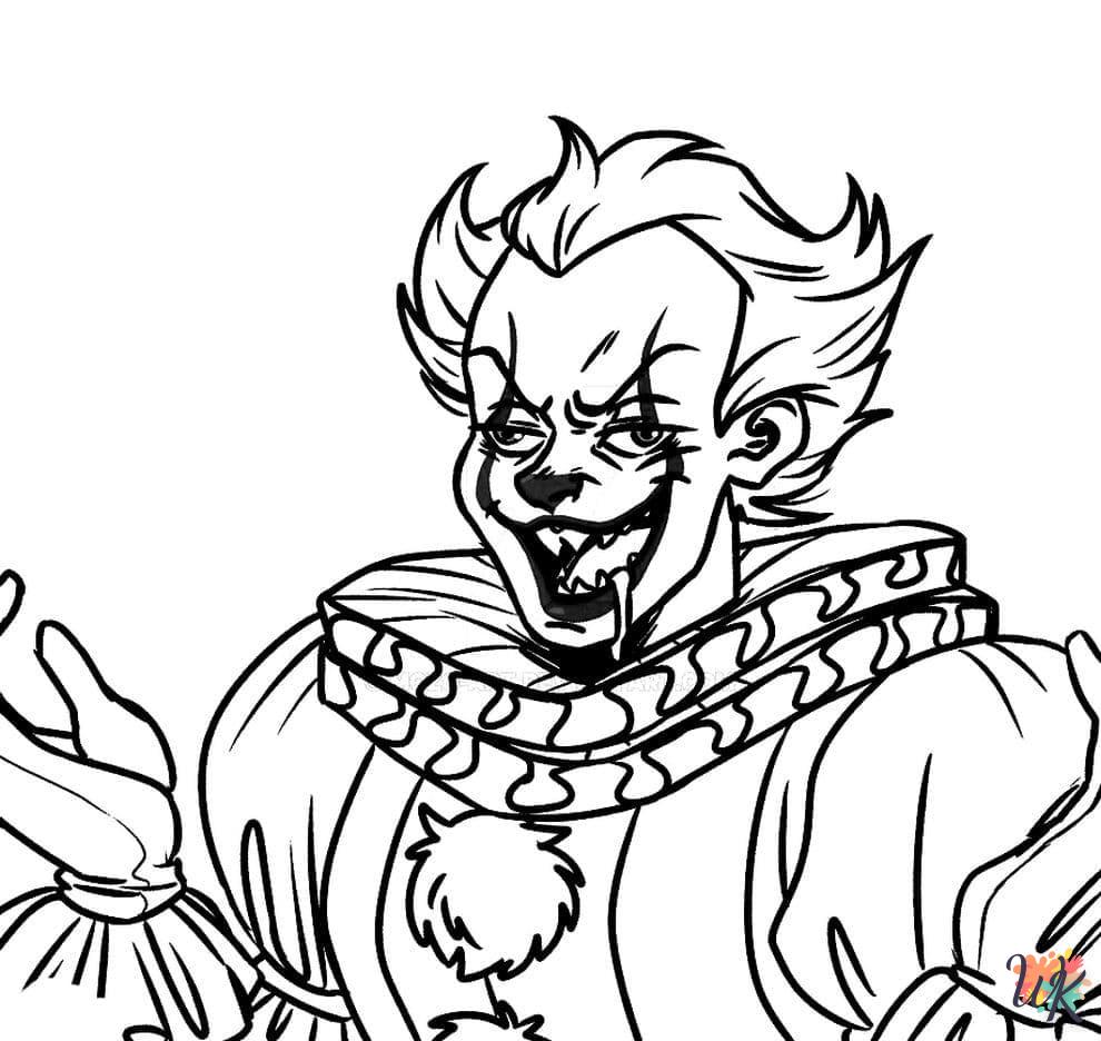 coloriage Pennywise  à imprimer pdf gratuit