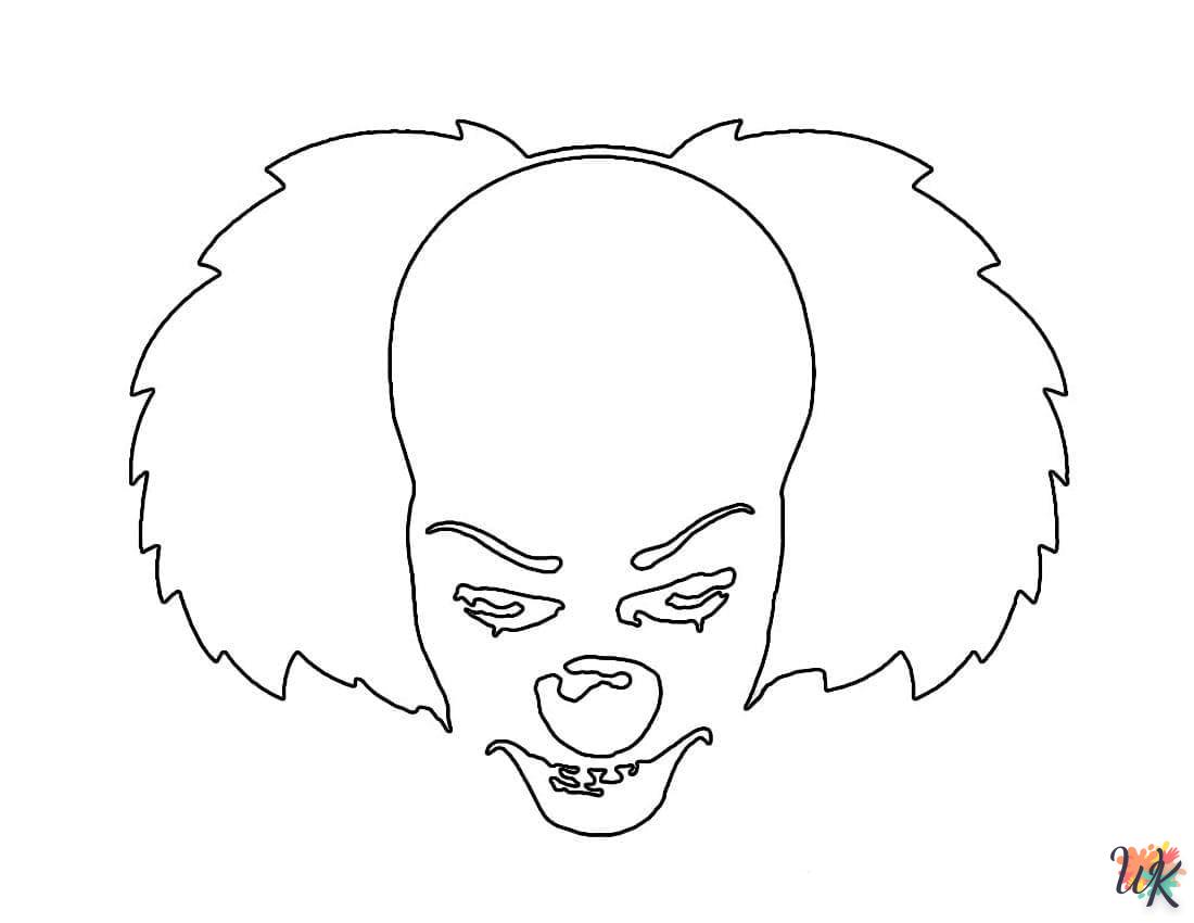 coloriage Pennywise  enfant 2 ans a imprimer