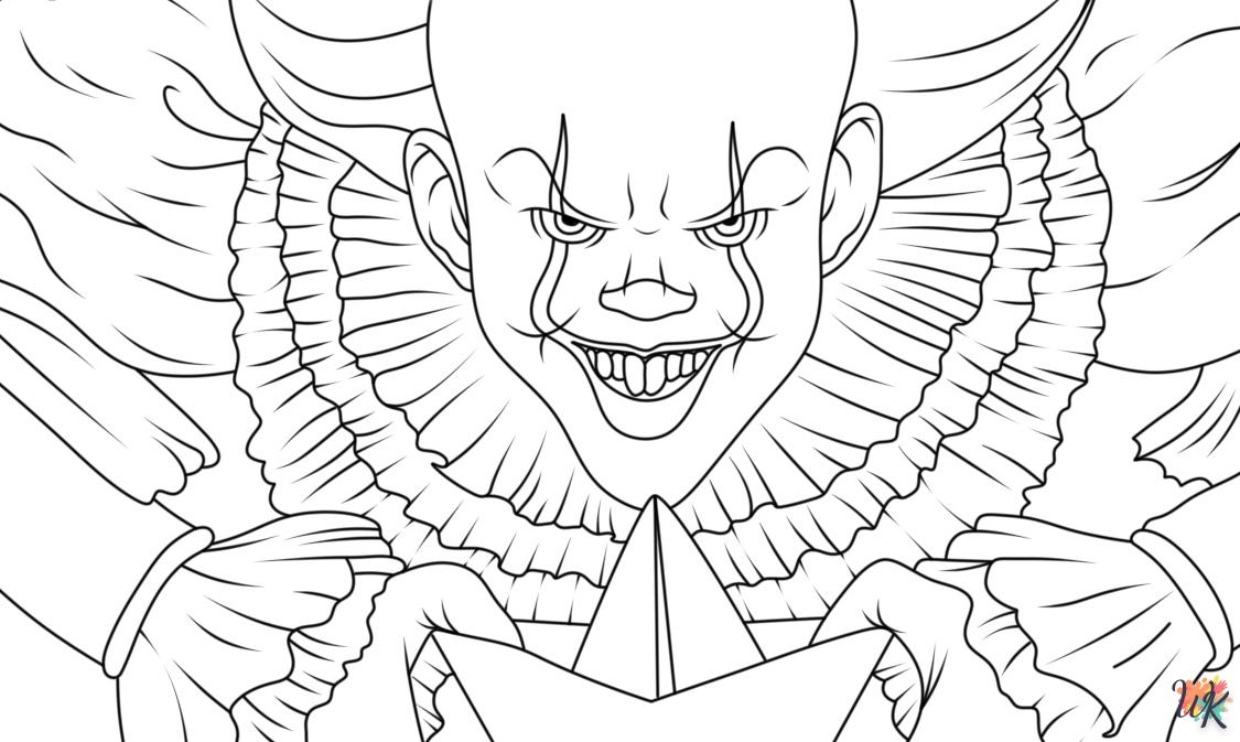 coloriage Pennywise  en ligne maternelle 1