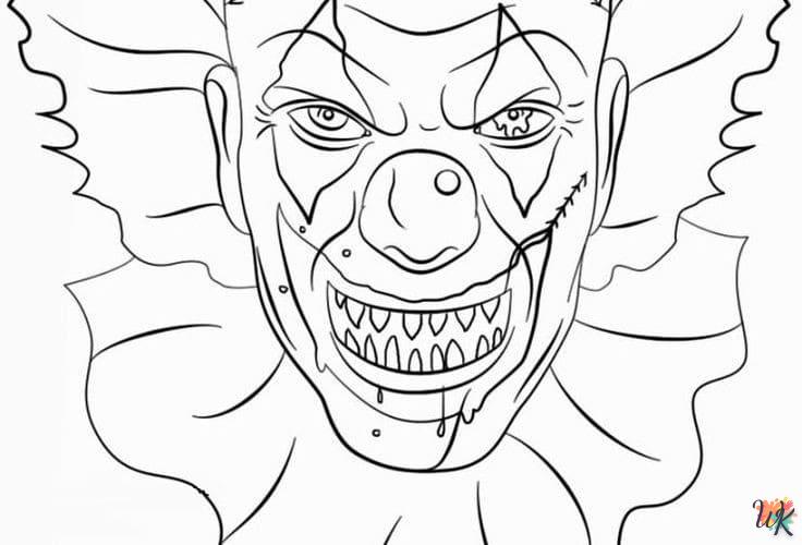 coloriage Pennywise  pour lutter contre le stress