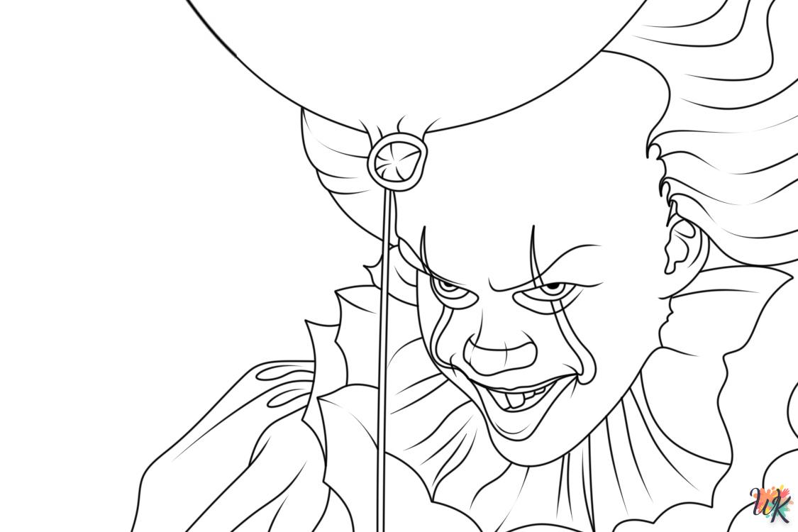 coloriage Pennywise  pour enfants à imprimer