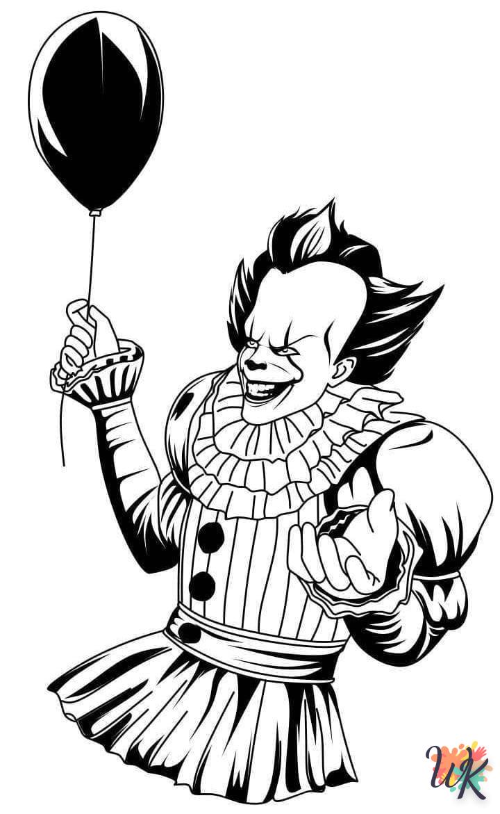 coloriage Pennywise  en ligne maternelle