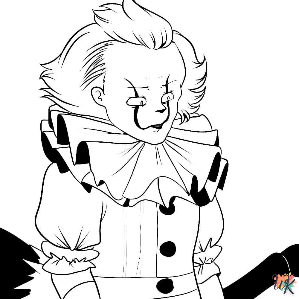 coloriage Pennywise  pour enfant de 4 ans 1