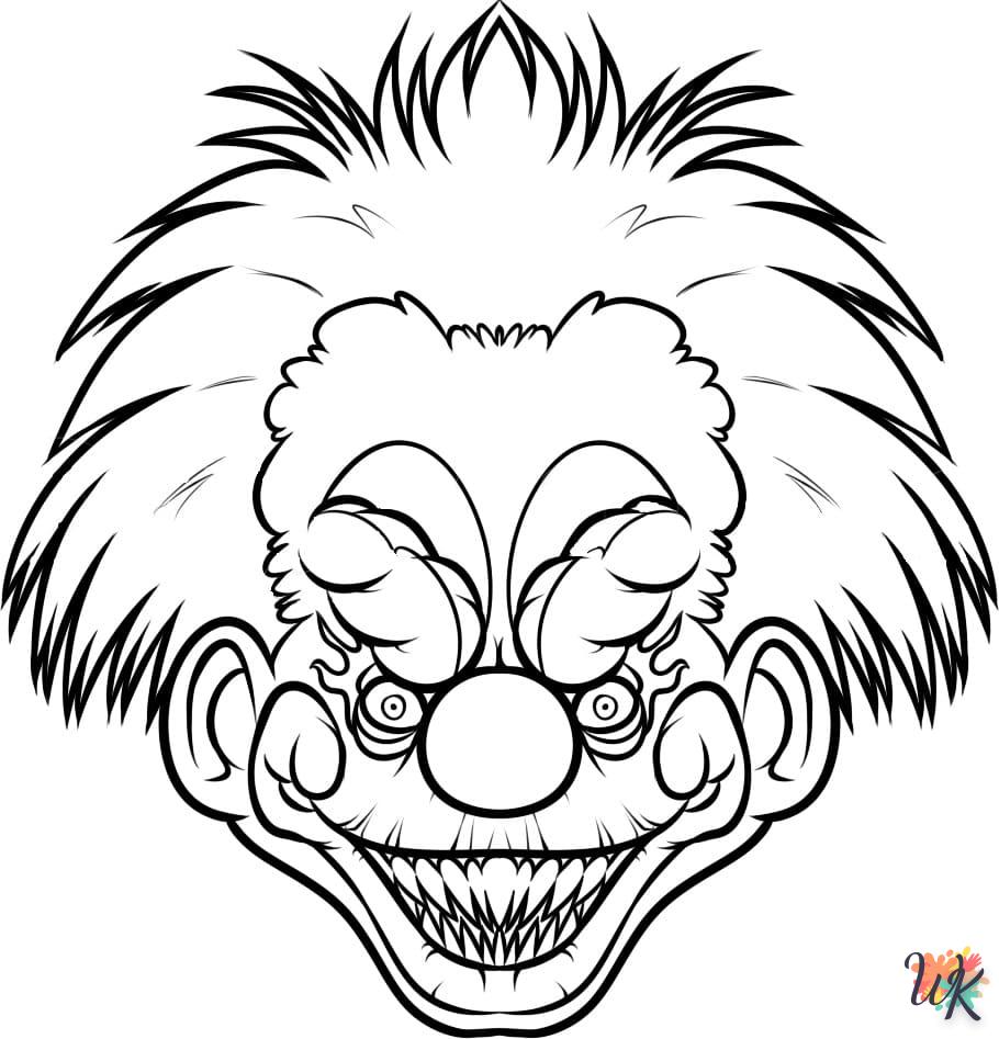 coloriage Pennywise  à imprimer pour enfant de 8 ans