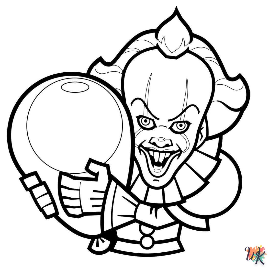 coloriage Pennywise  pour enfant gratuit 1