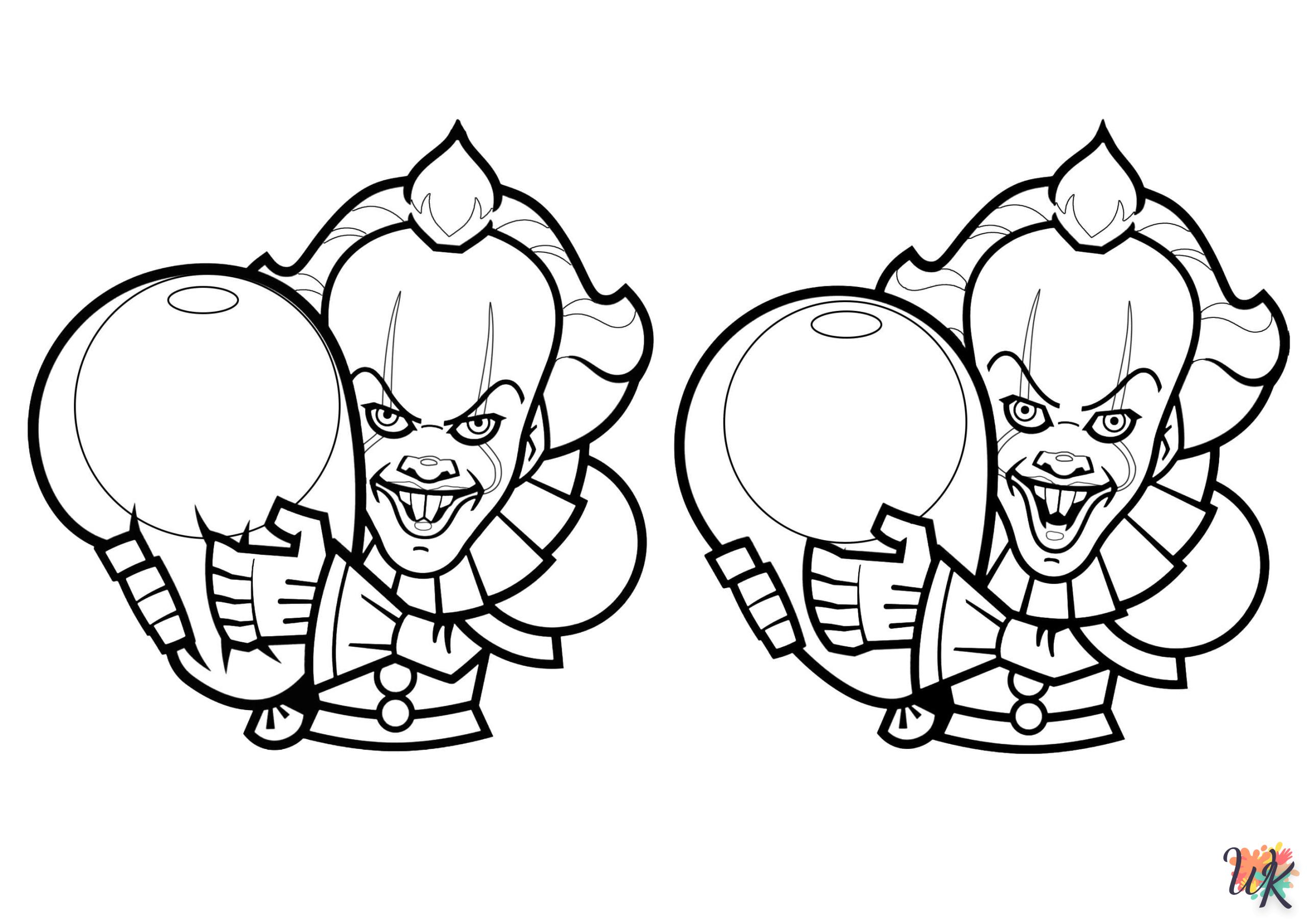 coloriage Pennywise  pour enfant à imprimer