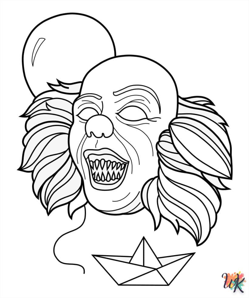 coloriage Pennywise  pour enfant gratuit