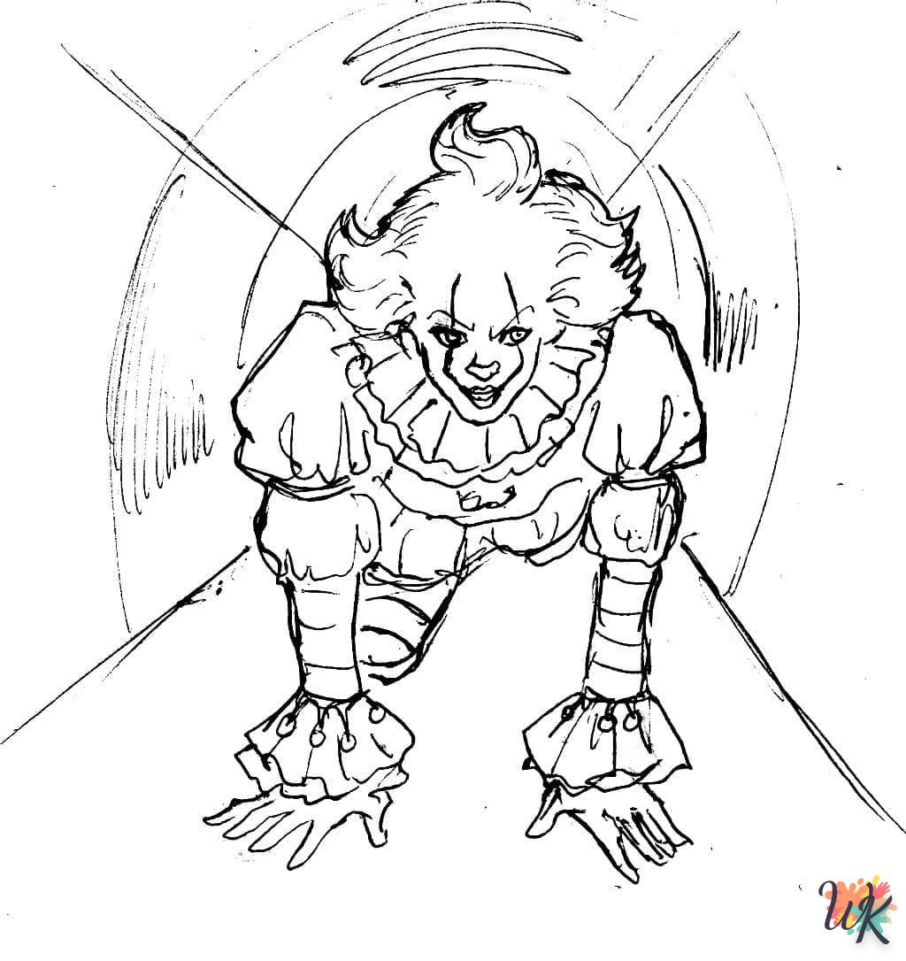 coloriage Pennywise  et dessin a imprimer