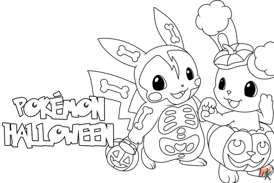 coloriage Pokémon Halloween  sonic en ligne gratuit à imprimer