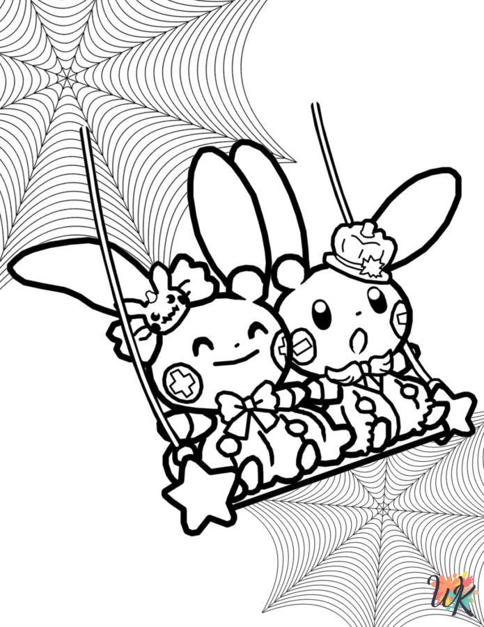 coloriage Pokémon Halloween  pour enfant gratuit