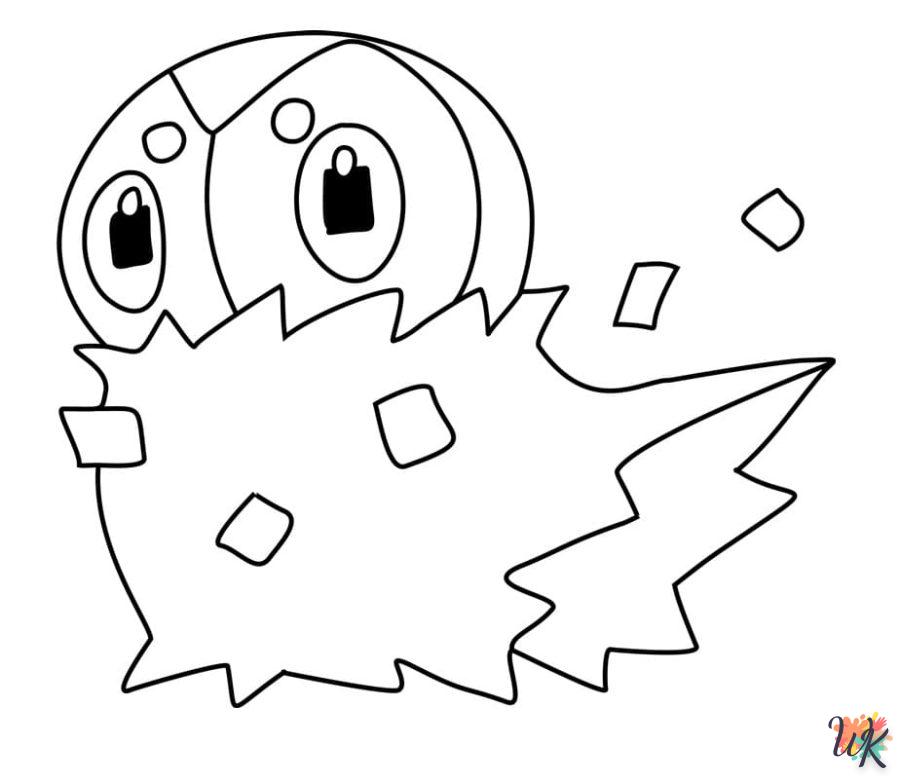 coloriage Pokémon Halloween  à imprimer pour enfants