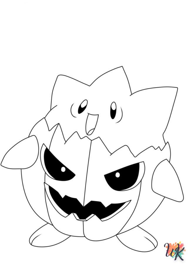 Coloriage Pokemon Halloween 19