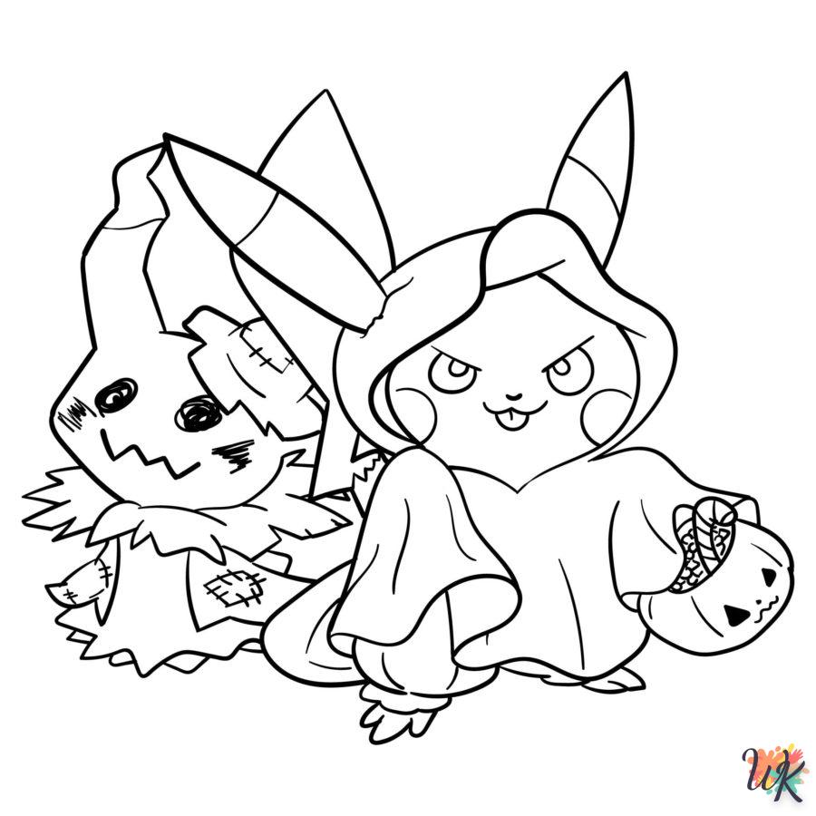 coloriage Pokémon Halloween  gratuit