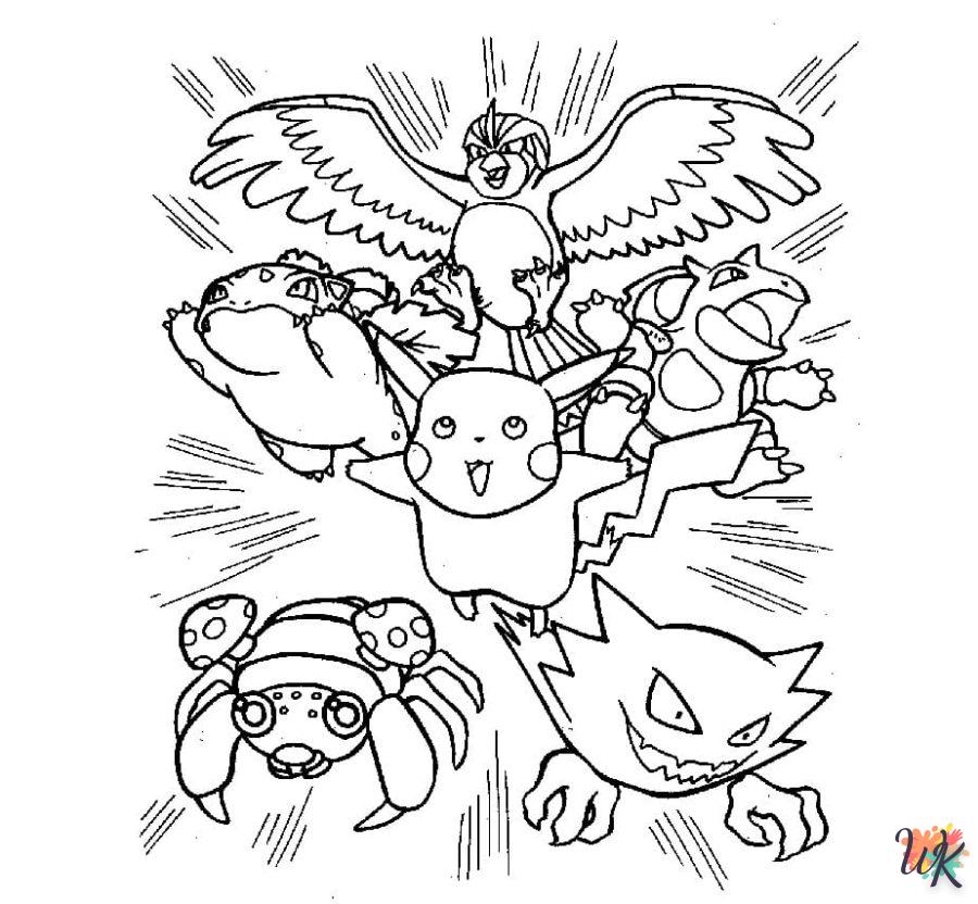 coloriage Pokémon Halloween  pour enfants