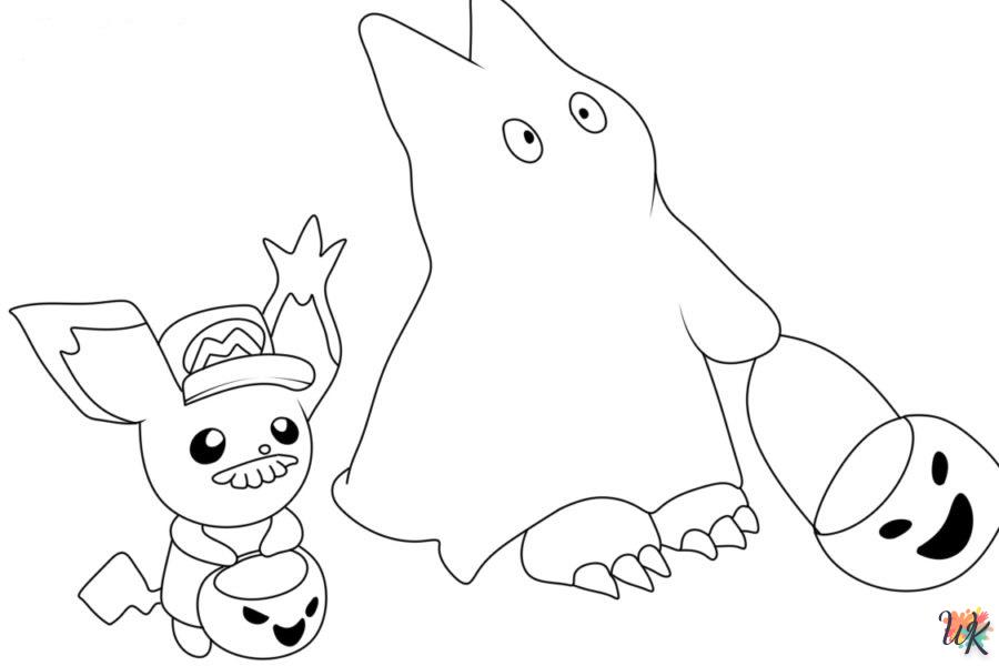 coloriage Pokémon Halloween  à colorier en ligne