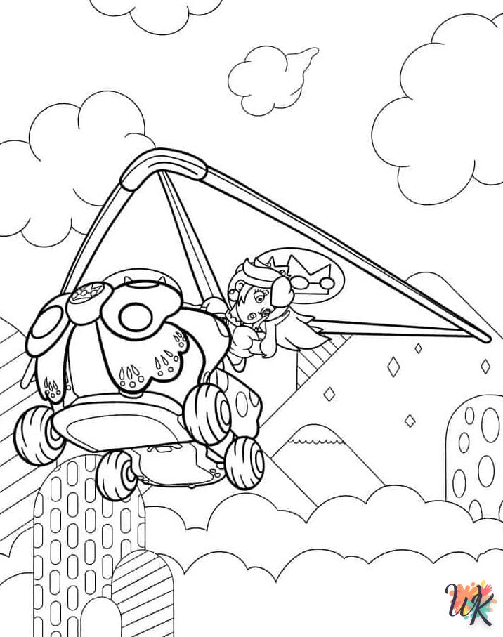 coloriage Princesse Peach  pour enfants