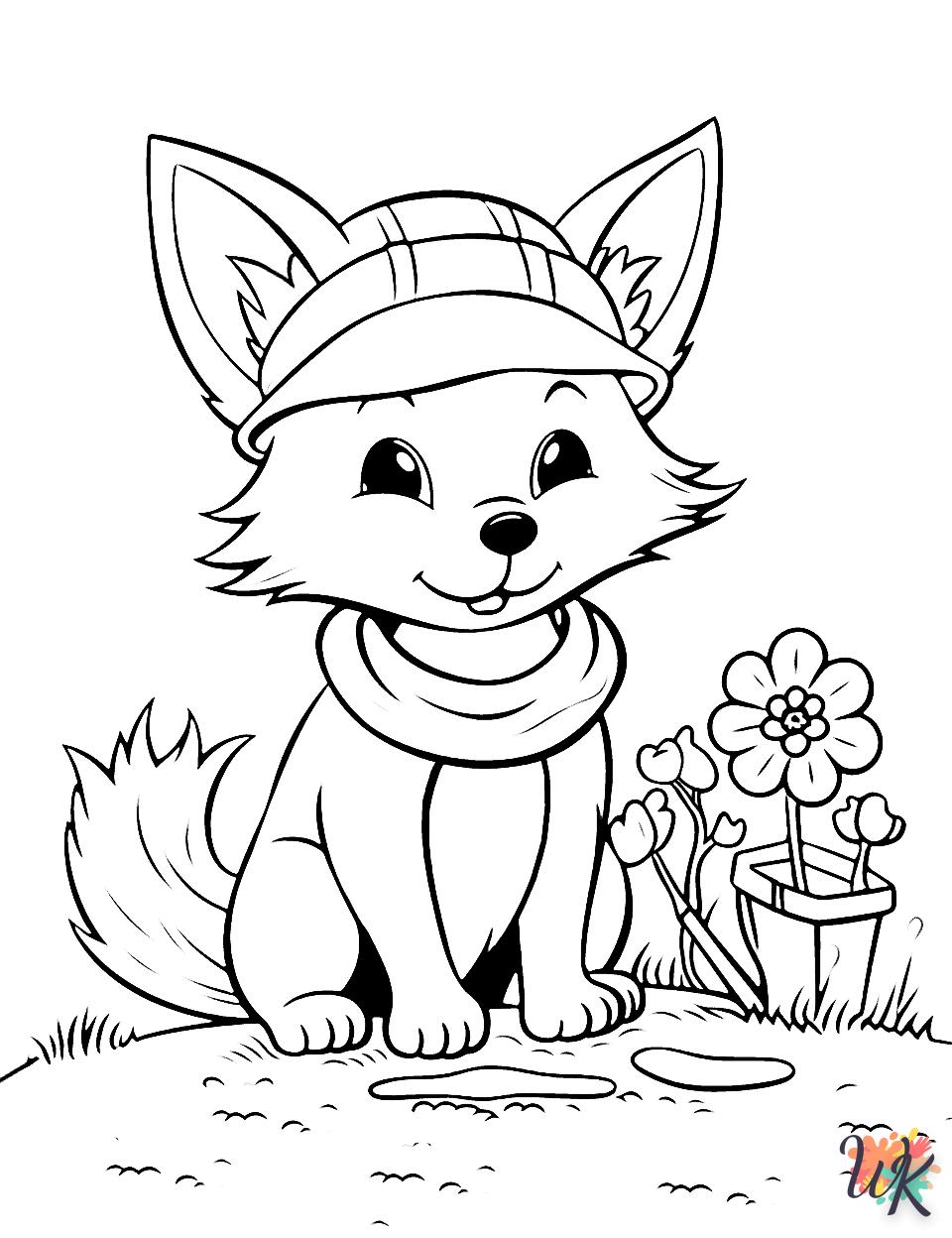 coloriage Renard  en ligne gratuit pour 12 ans 2