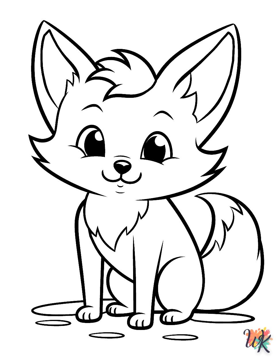 coloriage Renard  pour enfant