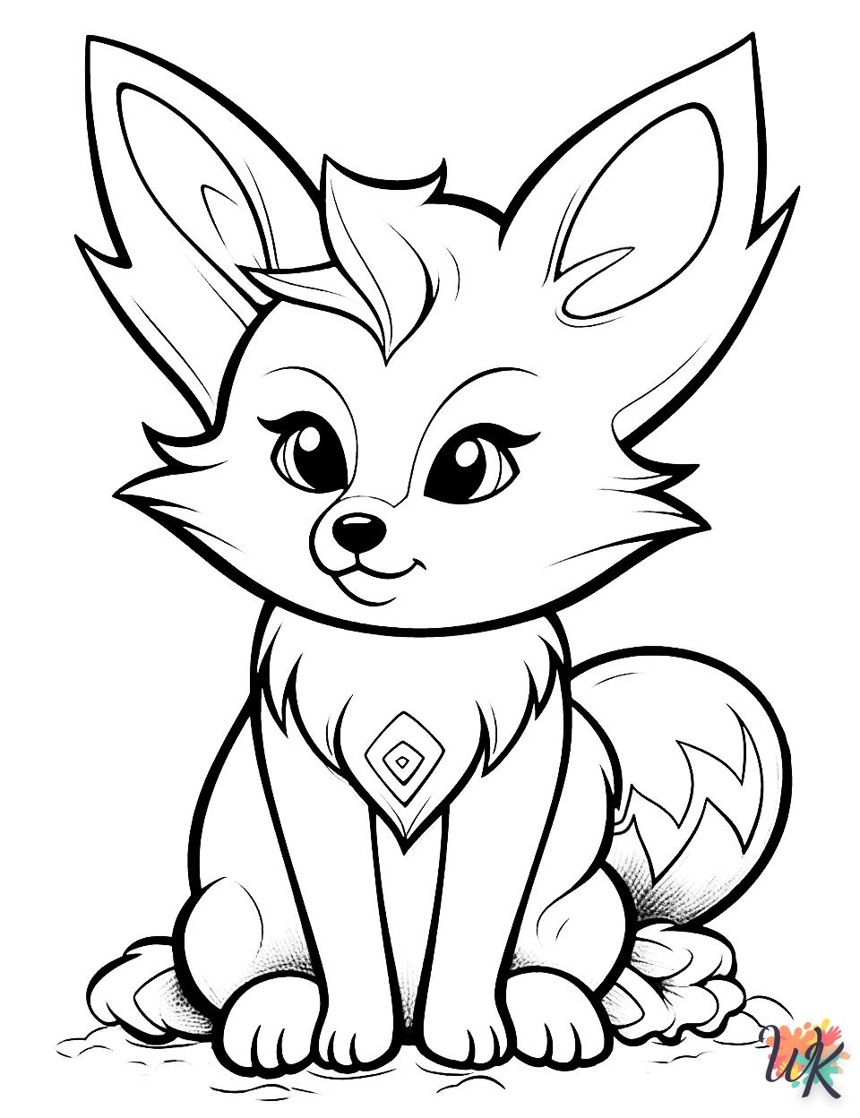 coloriage Renard  bebe à imprimer gratuit