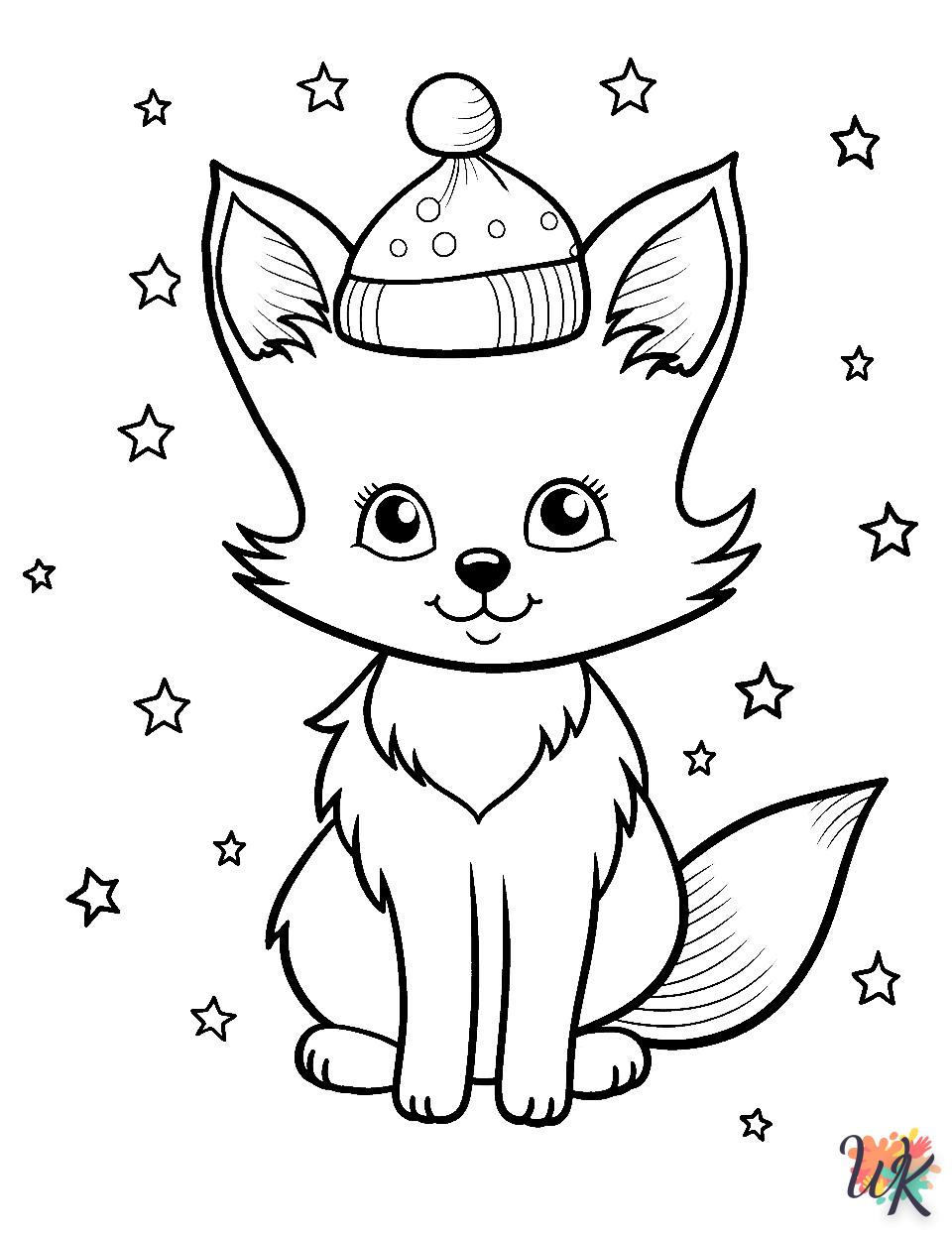 coloriage Renard  licorne en ligne gratuit à imprimer