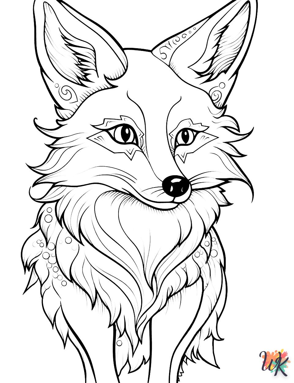 coloriage Renard  en ligne adulte gratuit