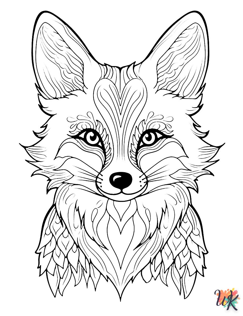 coloriage Renard  pour enfant a imprimer