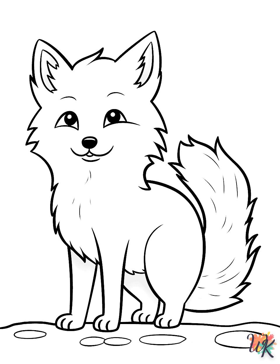 coloriage Renard  en ligne pour enfant